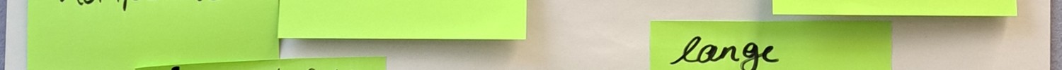 Flipchart mit Haftnotizen